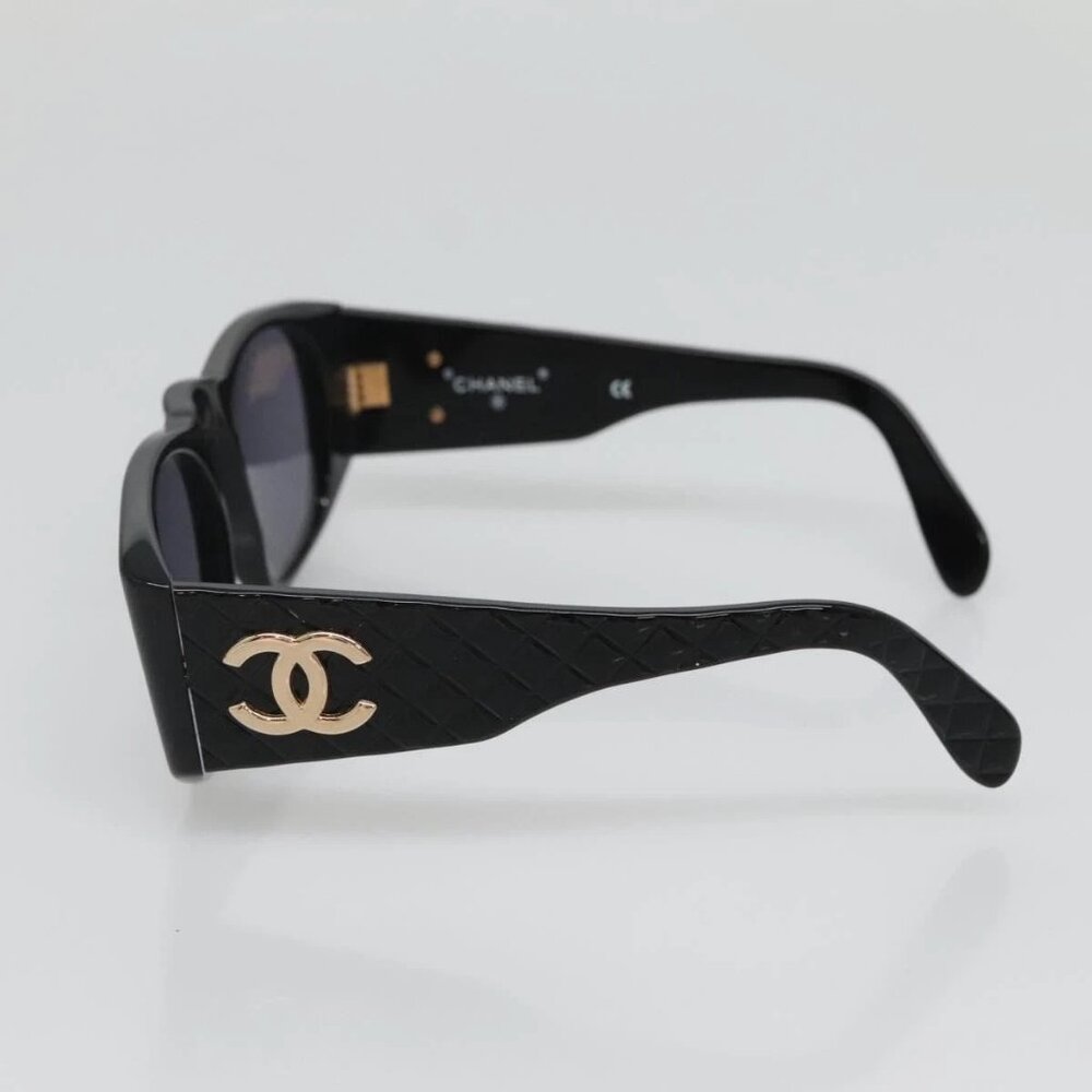 CHANEL Sunglasses plastic Black CC Auth yk19492 - Picture 9 of 12